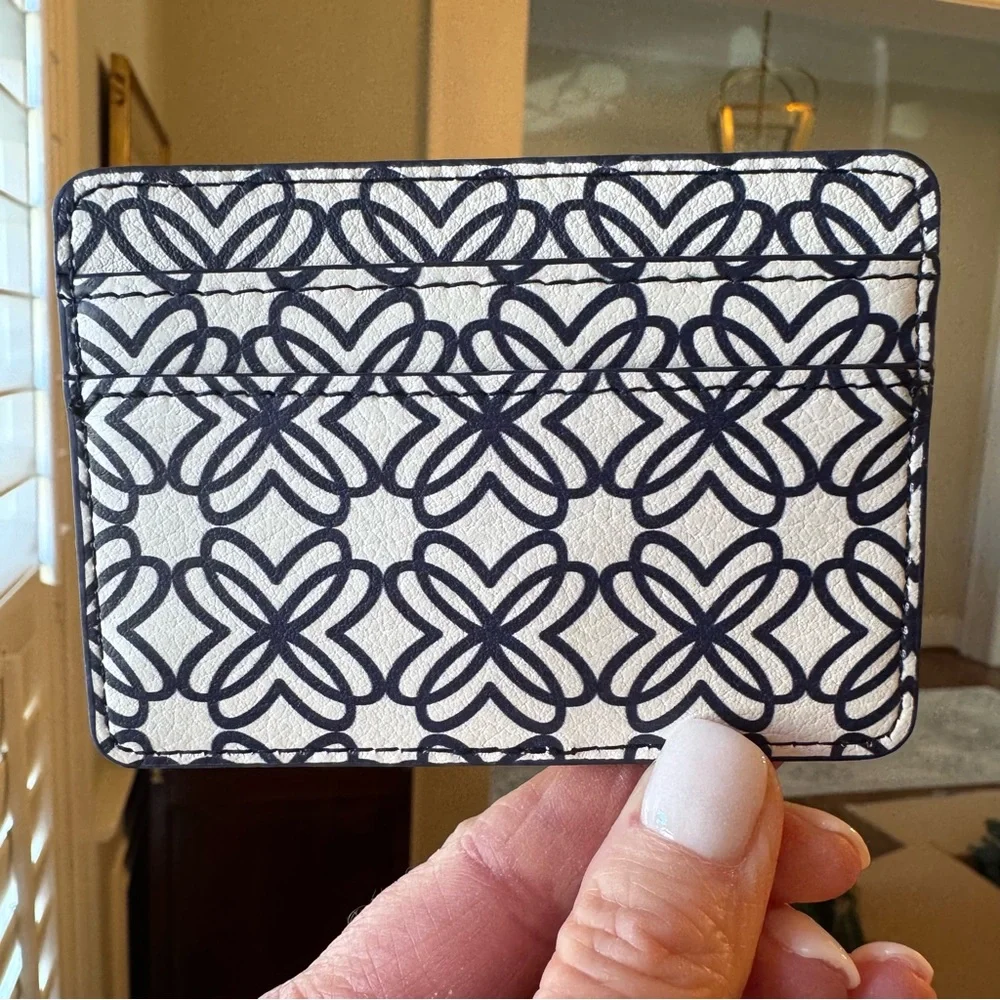 NEW Lilly Pulitzer Navy Butterfly Card Holder Wallet